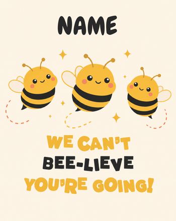 Use I don't bee-lieve it - group leaving ecard