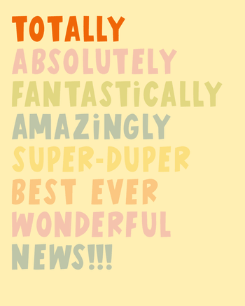 Use Lots of ways to say - group congrats ecard