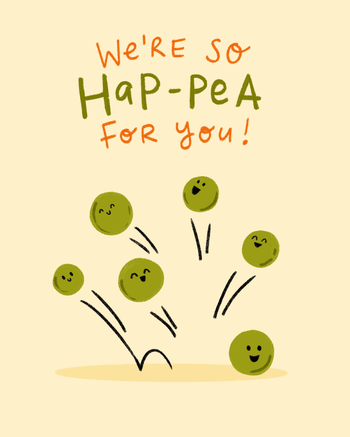 Use Hap-peas! - group congrats ecard