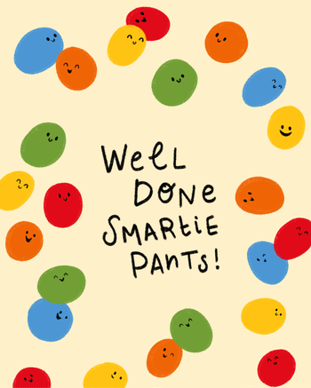 Use Smarties have the answer - group congrats ecard