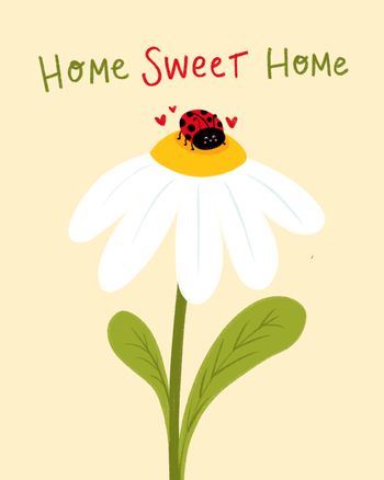 Use Ladybird house - group new home ecard