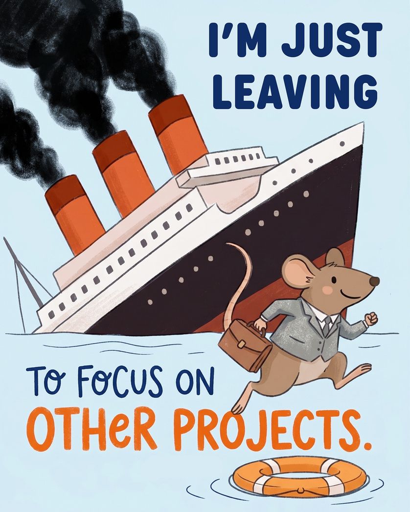 Card design "SOS - group leaving ecard"