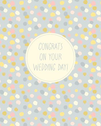 Use Confetti - group wedding ecard