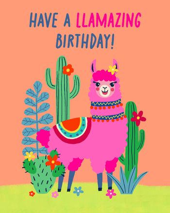 Use LLamarama - group birthday ecards
