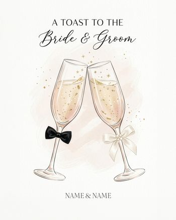 Use Wedding toast - group ecard