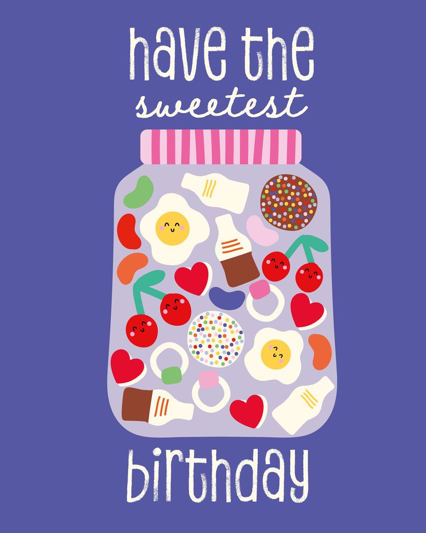 Card design "Pick and Mix - group Birthday ecard"