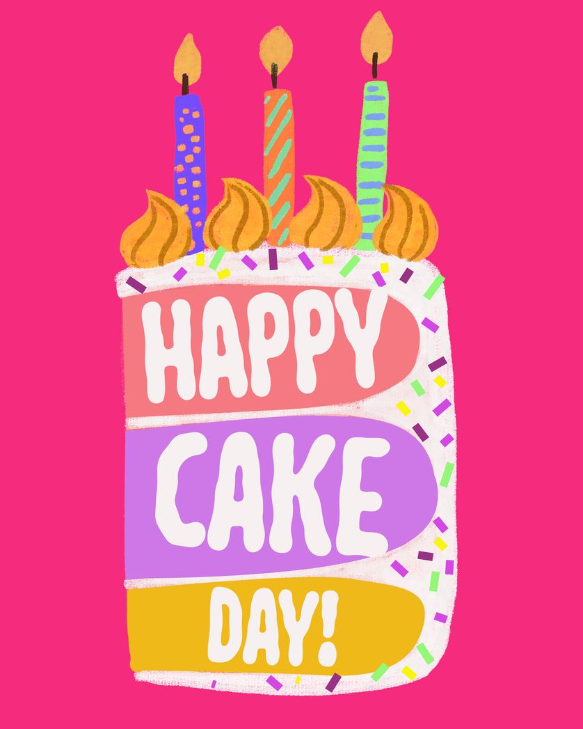 Card design "Big Slice - group birthday ecard"