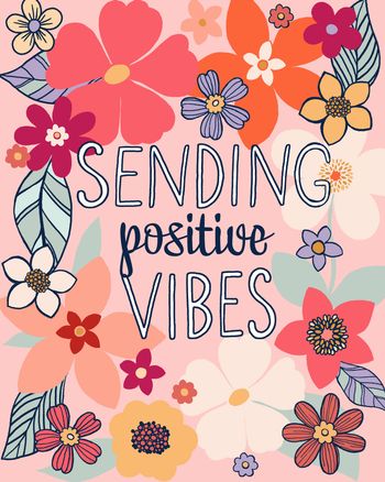 Use Good vibes - group get well ecard