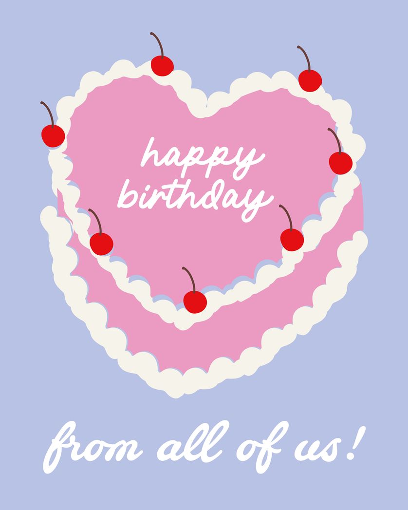 Card design "Pretty cake"