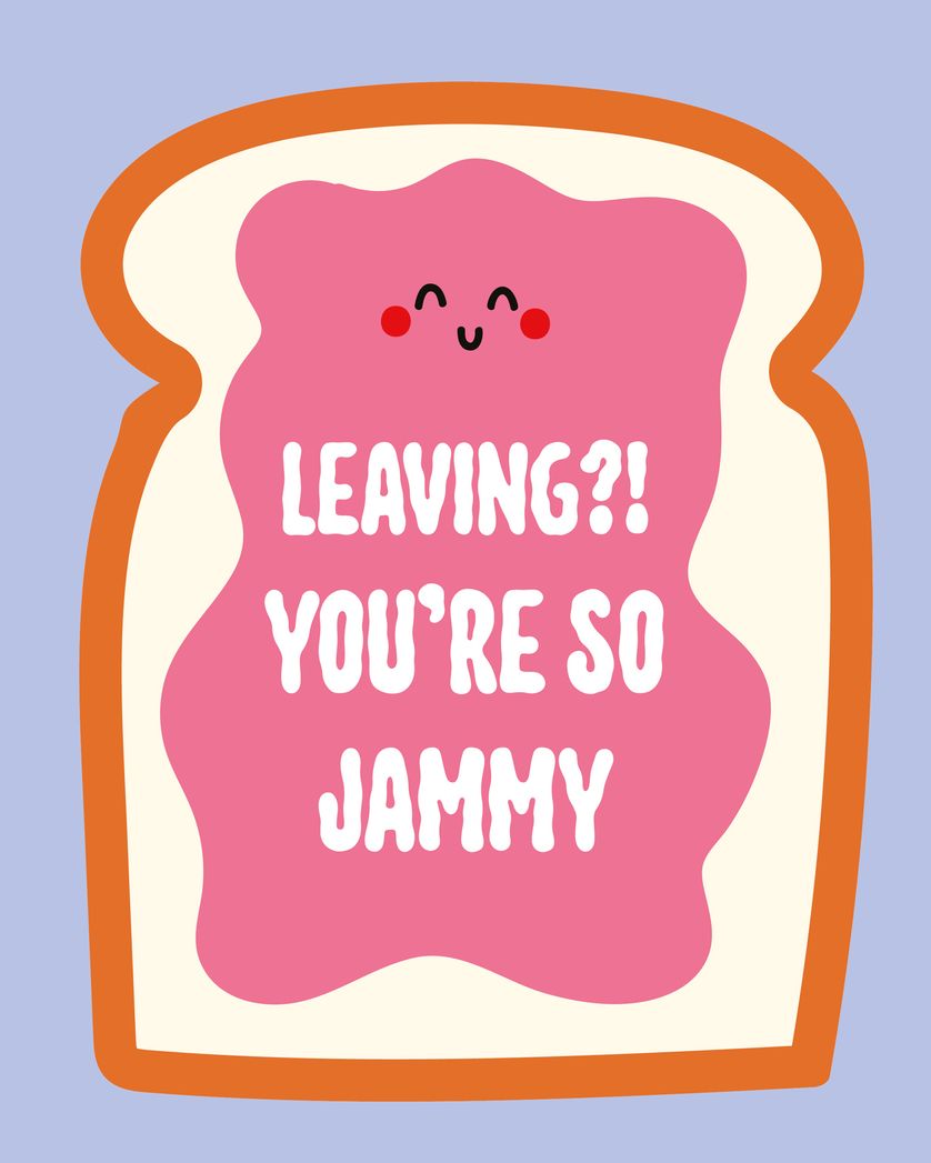 Card design "Toasty goodbye - group leaving ecard"