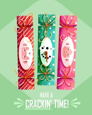 Use Crackin' time - group christmas ecard