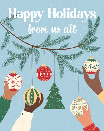 Use Deck the halls - group christmas ecard