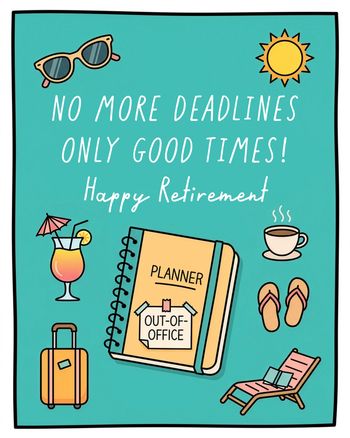 Use Celebrate good times - group retirement ecard