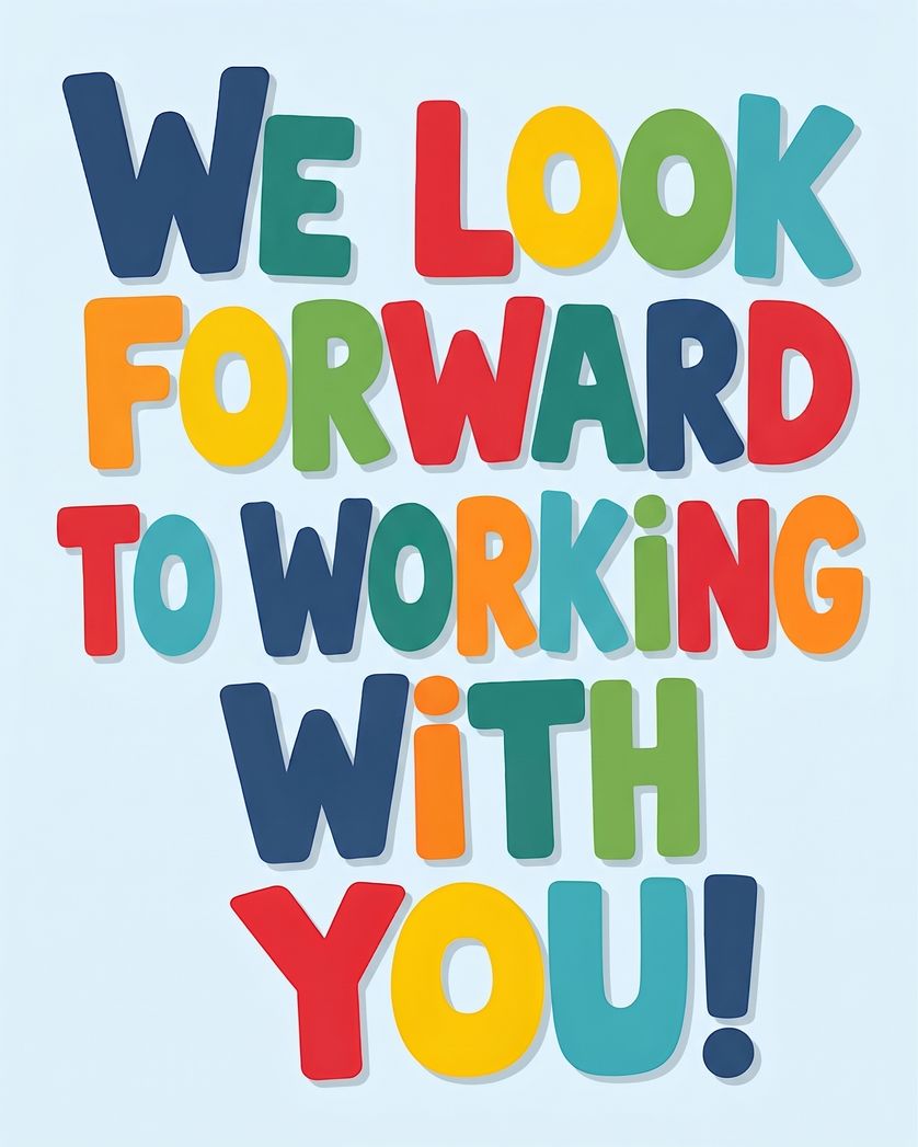 Card design "Welcome to the team greeting card"