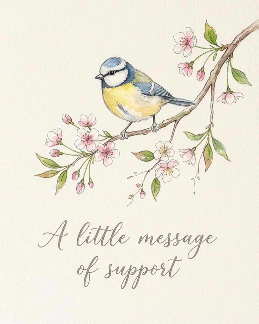 Card design "Birdsong - group thoughts card"