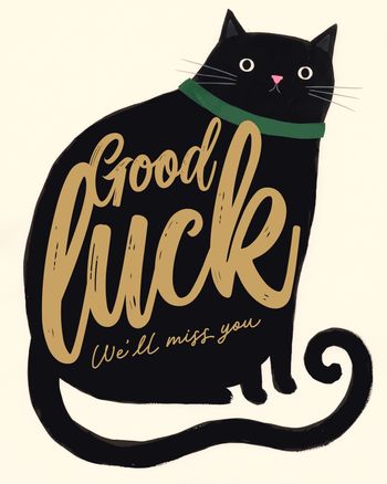 Use Black cat - group leaving ecard