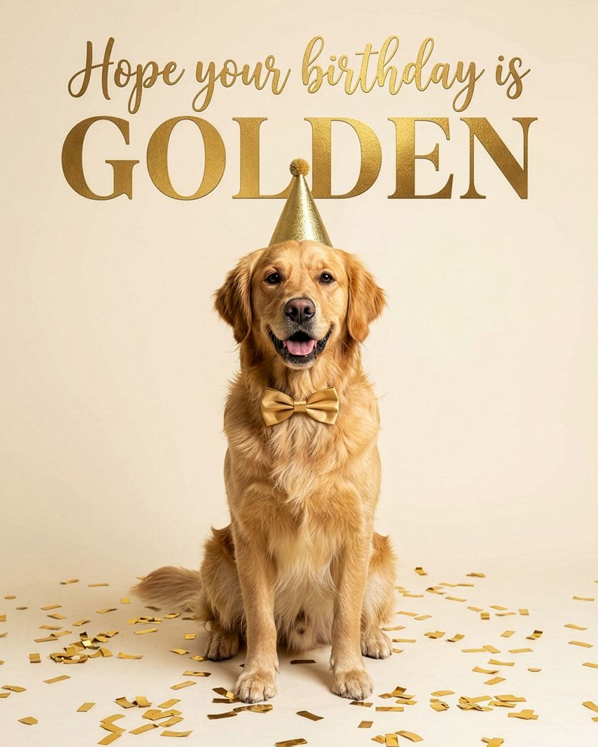 Card design "Dog day- group birthday ecard"