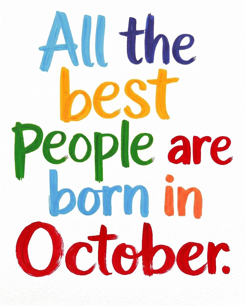 Card design "Bold Marker - group September birthday ecard"