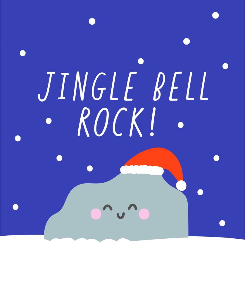 Card design "Rockin' Christmas - group festive ecard"