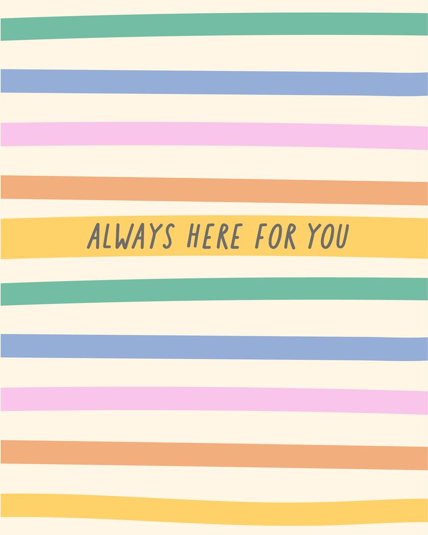 Card design "Stripes and love - group thinking ecard"
