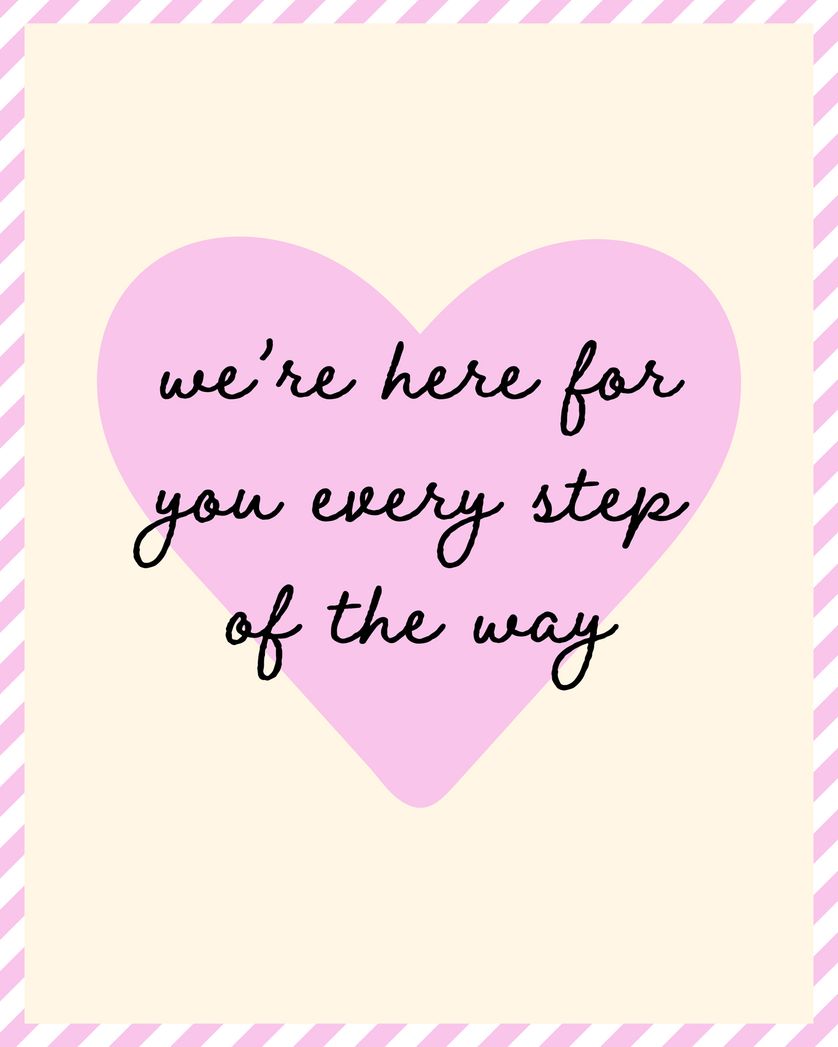 Card design "Heart full - group thinking ecard"