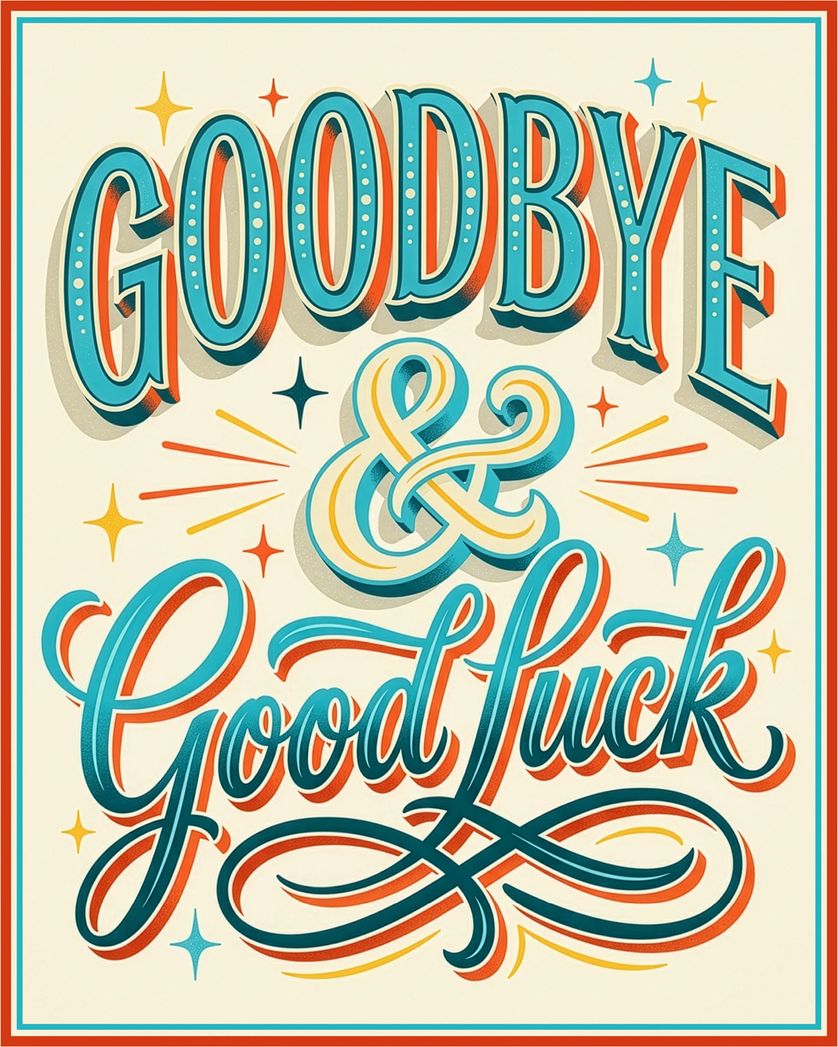 Card design "Circus type - group leaving ecard"
