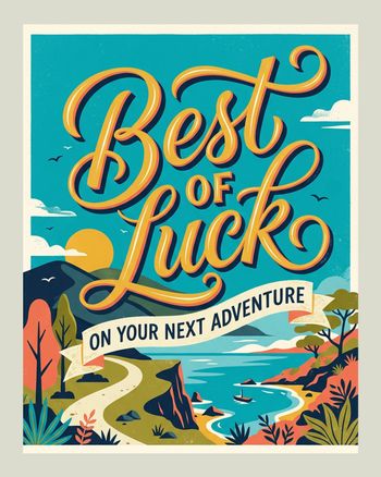 Use Travel poster - group leaving ecard