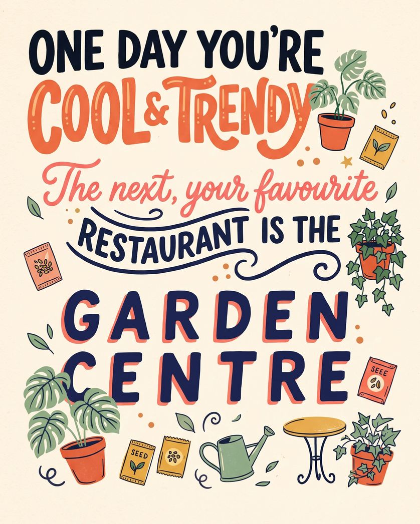 Card design "Chez Garden - group birthday ecard"